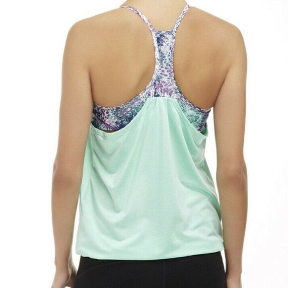 Fabletics Norwalk Tank Mint Green Built In Bra - Picture 4 of 8